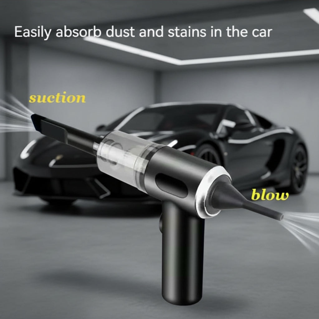 Aspirator Auto 2-în-1 – Aspiră & Suflă Aer (Suction + Blow)